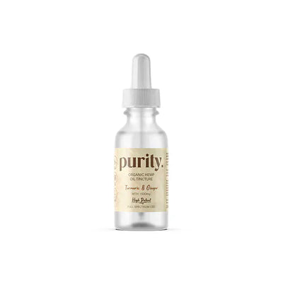 Purity CBD Products Turmeric & Ginger Purity 1500mg Full-Spectrum High Potency CBD Hemp Oil 30ml