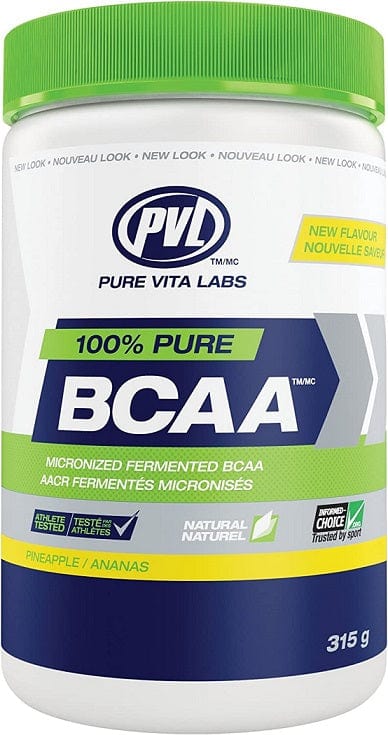 PVL Essentials 100% Pure BCAA, Pineapple - 315g