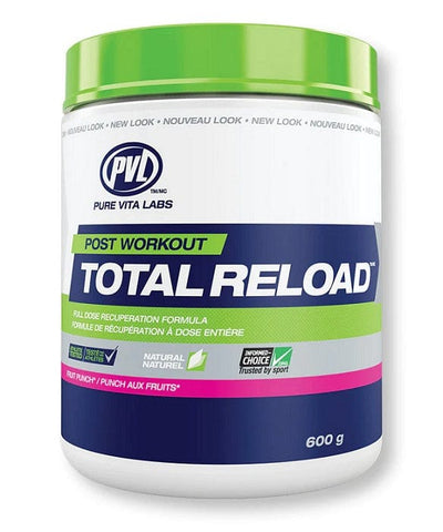 PVL Essentials Post Workout Total Reload, Fruit Punch - 600g
