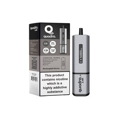 Quadro Vaping Products 20mg Quadro 2.4K Pod Vape Kit 4 in 1 - 2400 Puffs