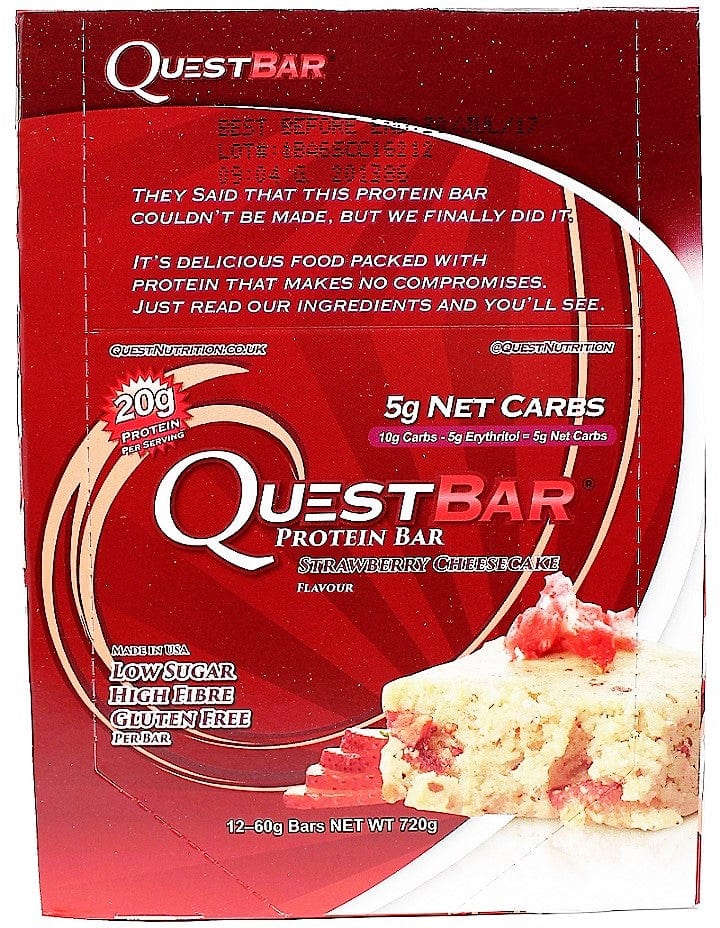 Quest Nutrition Quest Bar, Strawberry Cheesecake - 12 bars