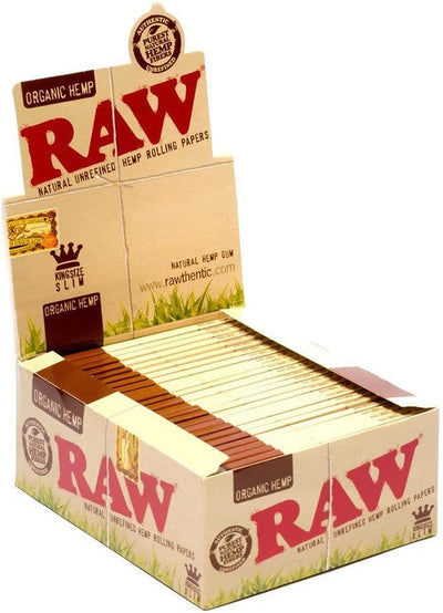 Raw Food, Beverages & Tobacco Raw Organic Hemp King Size Slim Rolling Papers (50 Pack)