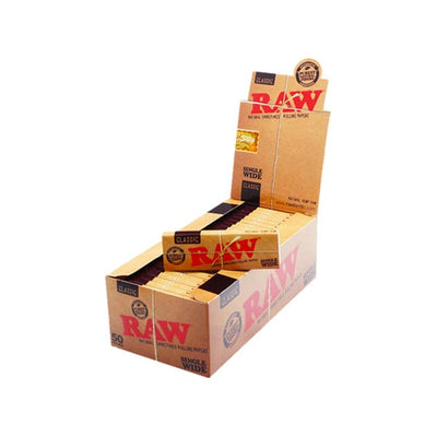 Raw Smoking Products 50 Raw Classic Wide Rolling Papers
