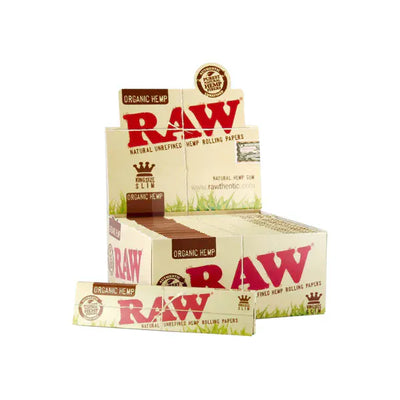 Raw Smoking Products 50 Raw Organic Hemp King Size Slim Rolling Papers