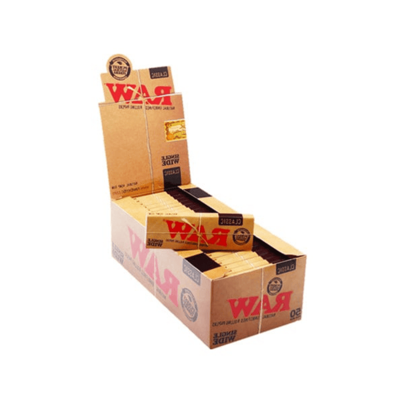 Raw Smoking Products Raw Classic Wide Rolling Papers 50 Pcs