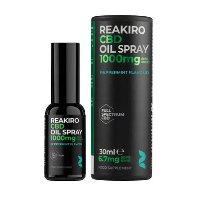 Reakiro CBD Products Reakiro CBD Oil Spray Peppermint 1000mg