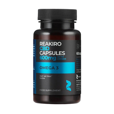 Reakiro CBD Products Reakiro CBD Omega 3 Capsules 600mg 60pcs