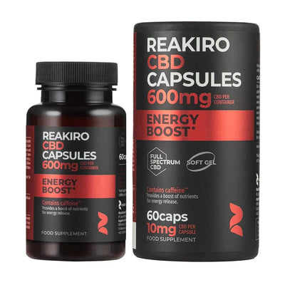 Reakiro CBD Products Reakiro Energy Boost CBD Capsules 600mg CBD 60pcs