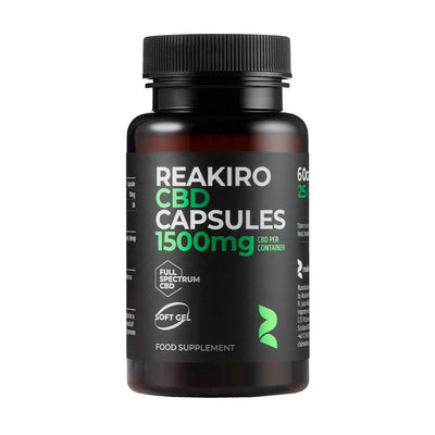 Reakiro CBD Products Reakiro Hemp CBD Soft Gel Capsules 1500mg 60pcs