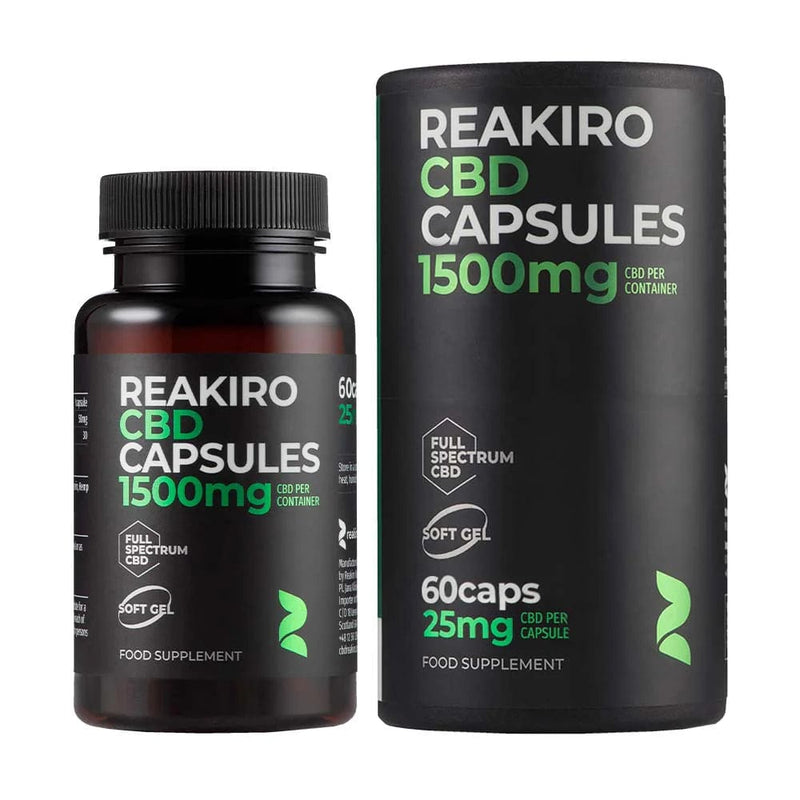 Reakiro CBD Products Reakiro Hemp CBD Soft Gel Capsules 1500mg 60pcs