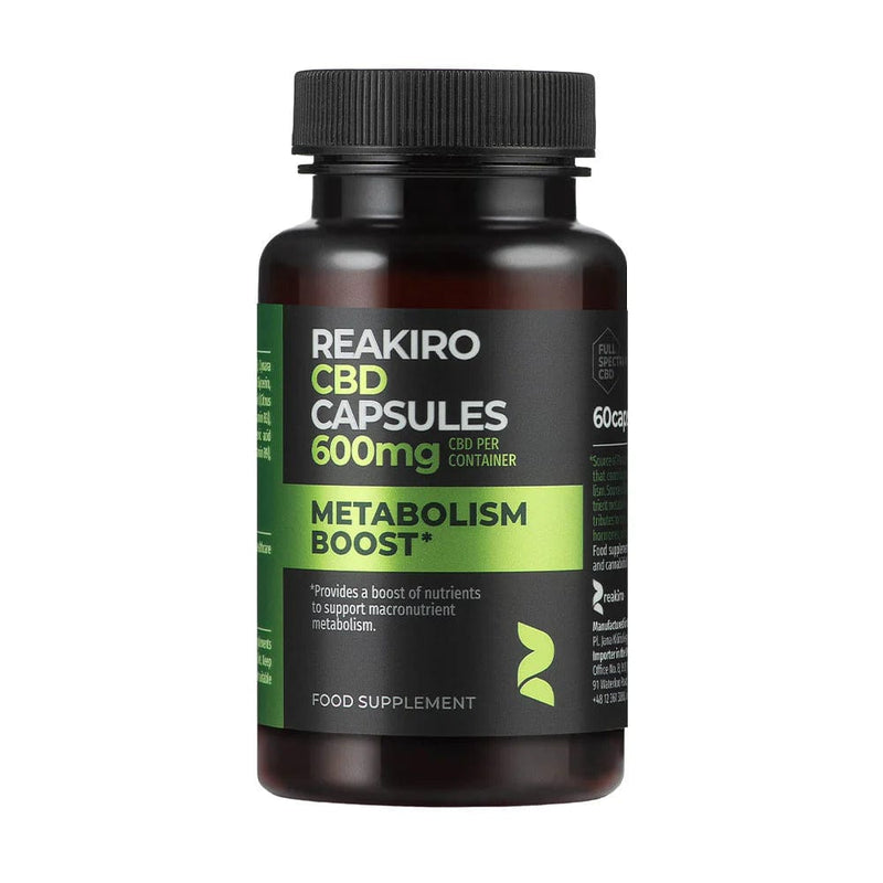 Reakiro CBD Products Reakiro Metabolism Boost CBD Capsules 600mg CBD 60pcs