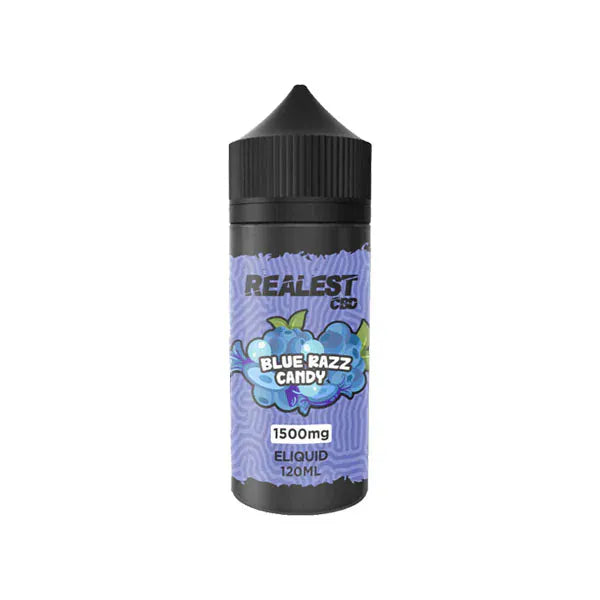 Realest CBD CBD Products Blue Razz Candy Realest CBD 1500mg Broad Spectrum CBD E-Liquid 120ml (BUY 1 GET 1 FREE)