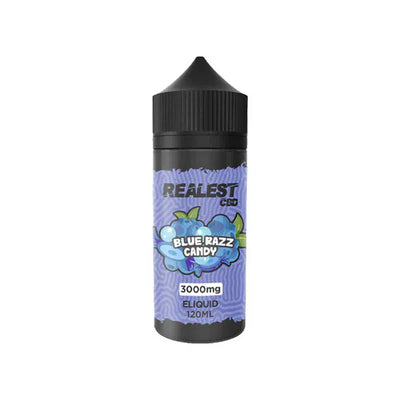 Realest CBD CBD Products Blue Razz Candy Realest CBD 3000mg Broad Spectrum CBD E-Liquid 120ml (BUY 1 GET 1 FREE)