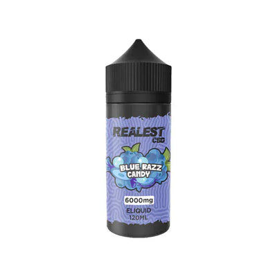 Realest CBD CBD Products Blue Razz Candy Realest CBD 6000mg Broad Spectrum CBD E-Liquid 120ml (BUY 1 GET 1 FREE)