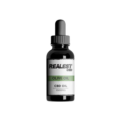 Realest CBD CBD Products Realest CBD 1000mg Broad Spectrum CBD Olive Oil - 30ml (BUY 1 GET 1 FREE)