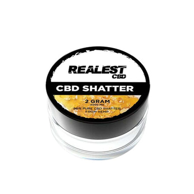 Realest CBD CBD Products Realest CBD 2000mg Broad Spectrum CBD Shatter (BUY 1 GET 1 FREE)