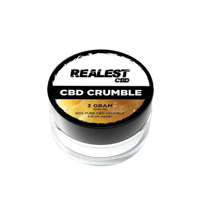 Realest CBD CBD Products Realest CBD 3000mg 80% Broad Spectrum CBD Crumble (BUY 1 GET 1 FREE)