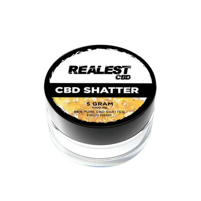 Realest CBD CBD Products Realest CBD 5000mg Broad Spectrum CBD Shatter (BUY 1 GET 1 FREE)