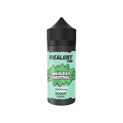 Realest CBD CBD Products Realest Menthol Realest CBD 3000mg Broad Spectrum CBD E-Liquid 120ml (BUY 1 GET 1 FREE)