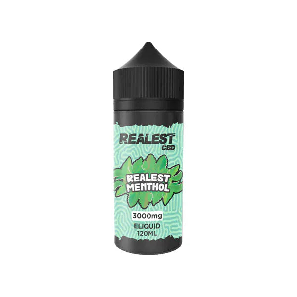 Realest CBD CBD Products Realest Menthol Realest CBD 3000mg Broad Spectrum CBD E-Liquid 120ml (BUY 1 GET 1 FREE)