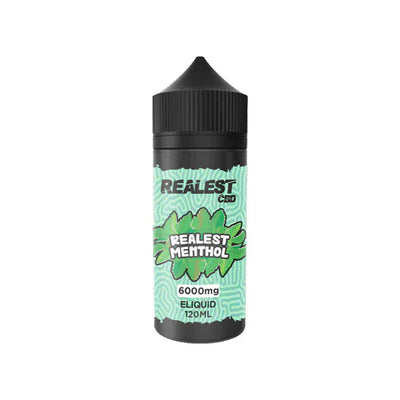 Realest CBD CBD Products Realest Menthol Realest CBD 6000mg Broad Spectrum CBD E-Liquid 120ml (BUY 1 GET 1 FREE)