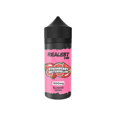 Realest CBD CBD Products Strawberry Watermelon Realest CBD 1500mg Broad Spectrum CBD E-Liquid 120ml (BUY 1 GET 1 FREE)