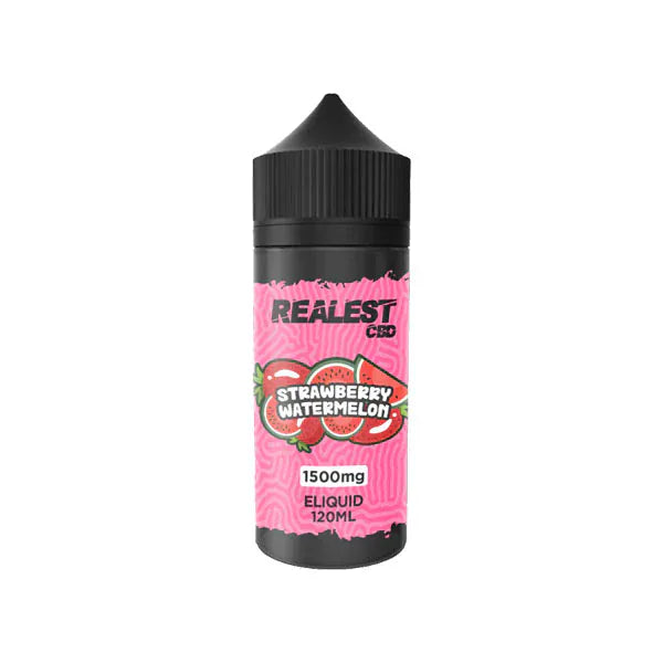 Realest CBD CBD Products Strawberry Watermelon Realest CBD 1500mg Broad Spectrum CBD E-Liquid 120ml (BUY 1 GET 1 FREE)