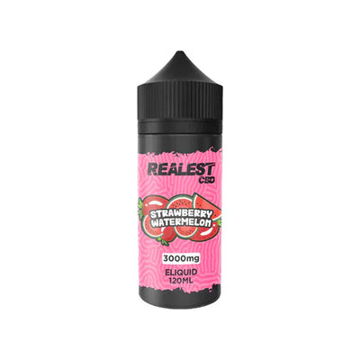 Realest CBD CBD Products Strawberry Watermelon Realest CBD 3000mg Broad Spectrum CBD E-Liquid 120ml (BUY 1 GET 1 FREE)