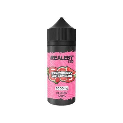 Realest CBD CBD Products Strawberry Watermelon Realest CBD 6000mg Broad Spectrum CBD E-Liquid 120ml (BUY 1 GET 1 FREE)