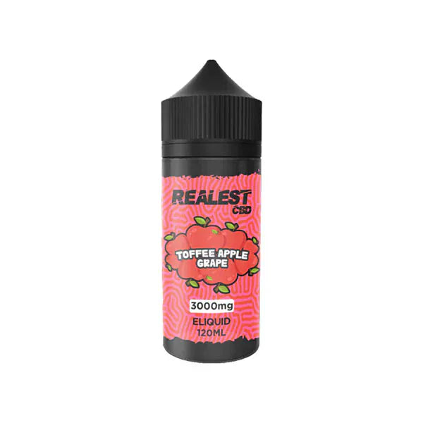 Realest CBD CBD Products Toffee Apple Grape Realest CBD 3000mg Broad Spectrum CBD E-Liquid 120ml (BUY 1 GET 1 FREE)
