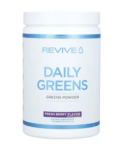 Revive Health and Wellbeing Daily Greens Powder, Fresh Berry - 297 grams