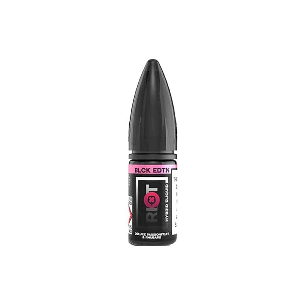 Riot Squad Vaping Products Rhubarb & Passionfruit Riot Squad Black Edition 20mg V2 Nic Salts 10ml (50VG/50PG)