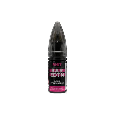 Riot Squad Vaping Products Sour Strawberry Riot Squad BAR EDTN 5mg Nic Salts 10ml (50VG/50PG)