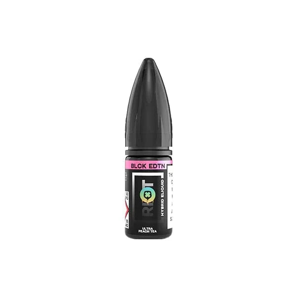 Riot Squad Vaping Products Ultra Peach Tea Riot Squad Black Edition 20mg V2 Nic Salts 10ml (50VG/50PG)