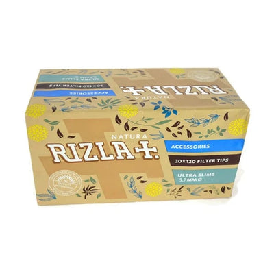 Rizla Smoking Products Pack 5.7mm Natura Rizla Ultra Slim Filter Tips 20 Pcs