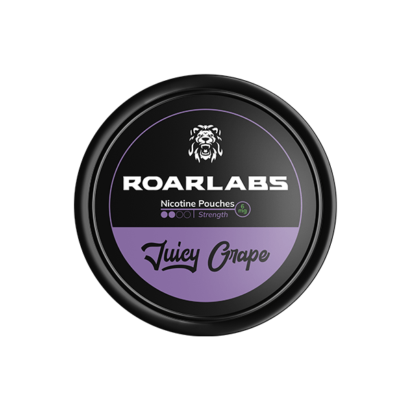 Roar Smoking Products 6mg Roar Labs Juicy Grape Nicotine Pouch - 20 Pouches