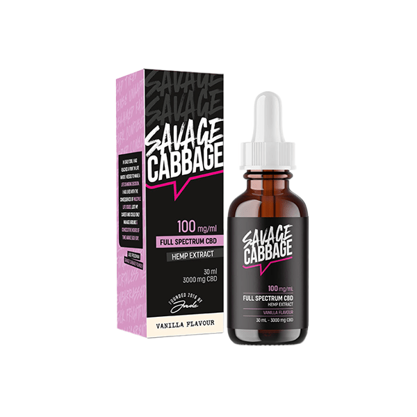 Savage Cabbage CBD Products Savage Cabbage 3000mg CBD Oil Vanilla 30ml