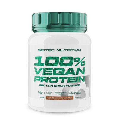SciTec Protein 100% Vegan Protein, Chocolate - 1000 grams