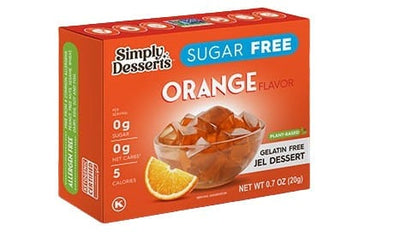 Simply Delish Health Foods Jel Dessert, Orange - 20 grams