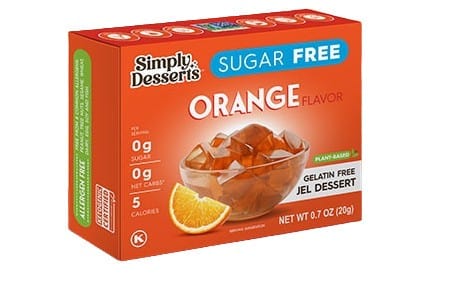 Simply Delish Health Foods Jel Dessert, Orange - 20 grams