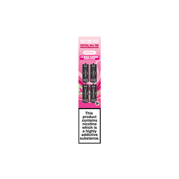 SKE Vaping Products 20mg SKE Crystal 4in1 2400 Replacement Pods 2400 Puffs