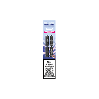 SKE Vaping Products 20mg SKE Crystal 4in1 2400 Replacement Pods 2400 Puffs