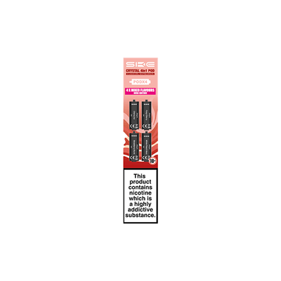 SKE Vaping Products 20mg SKE Crystal 4in1 2400 Replacement Pods 2400 Puffs