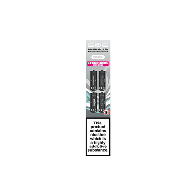 SKE Vaping Products 20mg SKE Crystal 4in1 2400 Replacement Pods 2400 Puffs