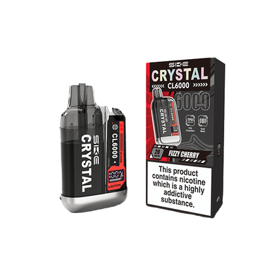 SKE Vaping Products 20mg SKE Crystal CL6000 Disposable Rechargeable Vape Kit 6000 Puffs