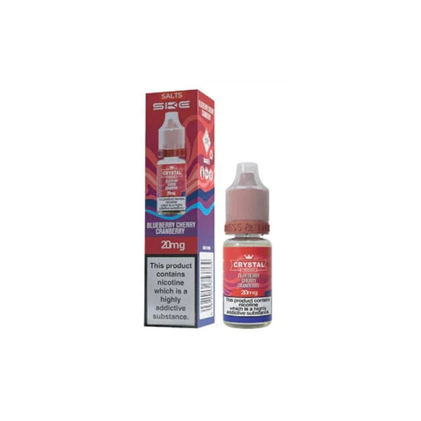SKE Vaping Products Blueberry Cherry Cranberry SKE Crystal Original 20mg Nic Salts 10ml (50VG/50PG)