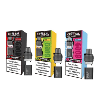 SKE Vaping Products Blueberry Raspberries SKE Crystal CL6000 20mg Replacement Prefilled Pods 2ml 1200 Puffs - 2 Pcs