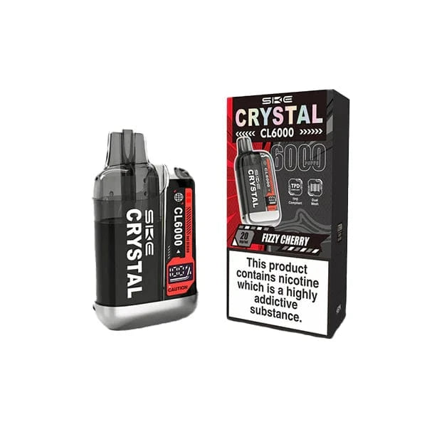 SKE Vaping Products SKE Crystal CL6000 20mg Disposable Rechargeable Vape Kit 6000 Puffs