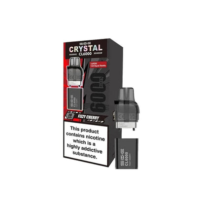 SKE Vaping Products SKE Crystal CL6000 20mg Replacement Prefilled Pods 2ml 1200 Puffs 2 Pcs