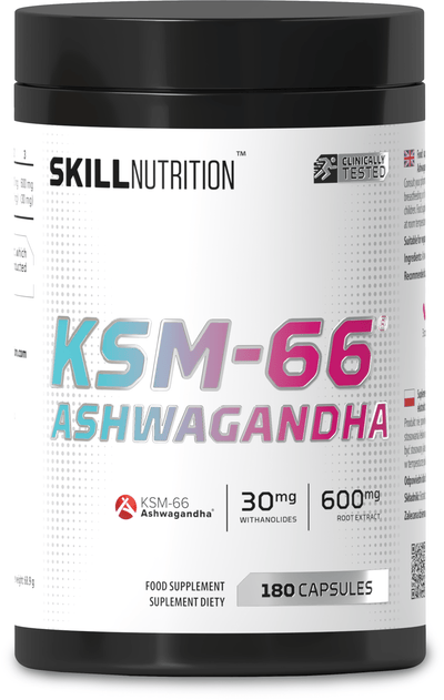 Skill Nutrition Health and Wellbeing KSM-66 Ashwagandha - 180 vegan caps